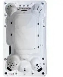 Canadian Spa Company Whirlpool, Wei&szlig; Hochglanz, Kunststoff, 3-Sitzer, Rechteckig,