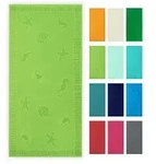 Zollner Strandtuch,, Limette, Textil, 100x200 cm, Oeko-Tex&reg; Standard 100,