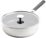 KitchenAid Schmorpfanne Classic Stainless Steel, Edelstahl, Metall, Kunststoff,...