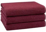 Zollner Duscht&uuml;cher,, Bordeaux, Textil, 70x140 cm, Oeko-Tex&reg; Standard 100,