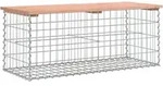 vidaXL Gartenbank, Braun, Holz, 103x42x44 cm, Gartenm&ouml;bel, Gartenb&auml;nke