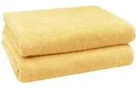 Zollner Badetuch,, Gelb, Textil, 100x150 cm, Oeko-Tex&reg; Standard 100, Badtextilien,