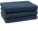 Zollner Duscht&uuml;cher,, Dunkelblau, Textil, 70x140 cm, Oeko-Tex&reg; Standard 100,