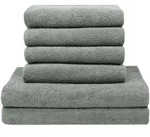 Zollner Handt&uuml;cher, Hellgrau, Textil, 50x100 cm, Oeko-Tex&reg; Standard 100,