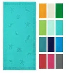 Zollner Strandtuch,, T&uuml;rkis, Textil, 100x200 cm, Oeko-Tex&reg; Standard 100,