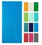 Zollner Strandtuch,, Blau, Textil, 100x200 cm, Oeko-Tex&reg; Standard 100,...