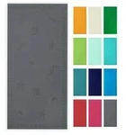Zollner Strandtuch,, Anthrazit, Textil, 100x200 cm, Oeko-Tex&reg; Standard 100,