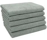 Zollner Duscht&uuml;cher,, Grau, Textil, 70x140 cm, Oeko-Tex&reg; Standard 100,