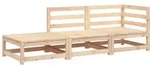 vidaXL Gartensofa, Braun, Holz, 2-Sitzer, Rechteckig, 70x67x210 cm, Gartenm&ouml;bel,