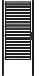 vidaXL Gartentor,, Schwarz, Metall, 100x231 cm, Gartenzubeh&ouml;r