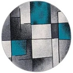 Pergamon Designer, Blau, Textil, Rund, 120x120 cm, Teppiche & B&ouml;den, Teppiche