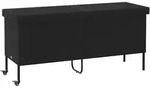 vidaXL Gartentruhe, Schwarz, Kunststoff, 160x75x55 cm, Aufbewahrung &...