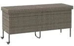 vidaXL Gartentruhe, Grau, Kunststoff, 160x75x55 cm, Aufbewahrung & Schutzh&uuml;llen
