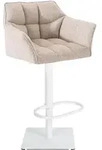 CLP Barhocker, Beige, Metall, 64x88x45 cm, Esszimmer, Barm&ouml;bel, Barhocker