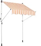 CLP Markise, Gelb, Wei&szlig;, Textil, 350x200x120 cm, Sonnen- & Sichtschutz,...