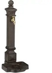 Relaxdays Standbrunnen, Dunkelbraun, Metall, 29x82x33 cm, Gartenzubeh&ouml;r, Gartendeko