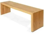 holz4home Massivholzbank, Eiche, Holz, Echtholz,Eiche, 140x45x40 cm, Esszimmer,