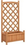 vidaXL Pflanzk&uuml;bel, Braun, Holz, 55x110x29.5 cm, Gartenzubeh&ouml;r, Hochbeete