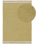 benuta Pop Wollteppich, Gr&uuml;n, Textil, Beton Optik, Rechteckig, 160x230 cm, Gots,
