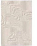 benuta Nest Teppich, Creme, Textil, Abstrakt, Rechteckig, 120x170 cm, Oeko-Tex&reg;