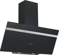 PKM Dunstabzugshaube, Schwarz, Edelstahl, Metall, Glas, A+, 90x111.60x29.6 cm,