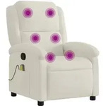vidaXL Massagesessel, Creme, Textil, Rechteckig, 144.5x82x71 cm, Wohnzimmer,...