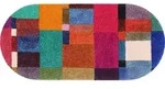 wash+dry L&auml;ufer Mosaique, Mehrfarbig, Textil, Abstraktes, oval, 70x150 cm,