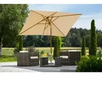 Schneider Sonnenschirm, Natur, Textil, 200x261x300 cm, lichtecht, Knickgelenk,
