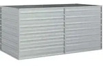 Garten-Hochbeet, Silber, Metall, Rechteckig, 160x77x80 cm, Gartenzubeh&ouml;r,...