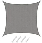Amanka Uv-Sonnensegel, Grau, Kunststoff, Rechteckig, 500x500 cm, Sonnen- &