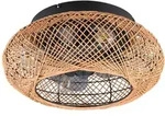 Deckenleuchte Lillesand, Metall, E, 50x21.5x50 cm, Fernbedienung, Sommerbetrieb,