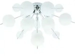 N&auml;ve Deckenleuchte Explosion, Klar, Wei&szlig;, Chrom, Metall, Glas, 57x38x57 cm, Lampen
