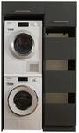 Hauswirtschaftsraum Laundreezy, Anthrazit, Holzwerkstoff, 117.5x200x67.5 cm,
