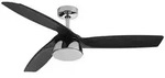 Deckenventilator Bronx, Metall, F, 132x21.5x132 cm, RoHS, Europ&auml;ischer