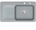 Systemceram Sp&uuml;le Juna 90, Titan, Keramik, 90x20x51 cm, K&uuml;chen, K&uuml;chenausstattung,