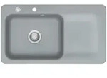Systemceram Sp&uuml;le Juna, Titan, Keramik, 90x20x51 cm, K&uuml;chen, K&uuml;chenausstattung,
