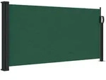 vidaXL Seitenmarkise, Dunkelgr&uuml;n, Textil, Rechteckig, 8x100x500 cm, Sonnen- &