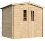 Timbela Holzhaus, Beige, Holz, 220x224x226 cm, Aufbewahrung & Schutzh&uuml;llen,