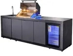 Goriller Outdoork&uuml;che, Schwarz, Metall, 263x90x70 cm, CE, Grills &...