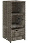 vidaXL Gartenschrank, Grau, Kunststoff, Rechteckig, 55x115x50 cm, Aufbewahrung &