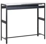 Beliani Outdoor-Bartisch, Schwarz, Metall, 120x105x40 cm, Esszimmer, Barm&ouml;bel,