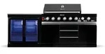 Goriller Outdoork&uuml;che, Schwarz Hochglanz, Metall, 30 W, 247x90x58 cm, CE, Grills &