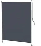 Outsunny Senkrechtmarkise,, Grau, Metall, Kunststoff, 3.8x305x200 cm, Sonnen- &