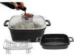 ELO Br&auml;ter, Schwarz, Metall, 4,3 L, rechteckig, backofengeeignet,