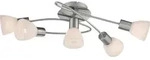 Globo Lighting Deckenleuchte, Silber, Glas, 36.5x21x61 cm, Lampen & Leuchten,