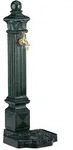 Relaxdays Standbrunnen, Dunkelgr&uuml;n, Metall, 28x80x32 cm, Gartenzubeh&ouml;r, Gartendeko