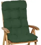 Beautissu Hochlehnerauflage, Dunkelgr&uuml;n, Textil, 50x8x120 cm, Outdoor-Kissen,