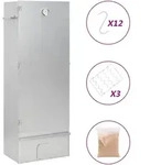 vidaXL R&auml;ucherofen, Braun, Metall, Rechteckig, 29x110x44.5 cm, Grills &