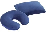 Maximex Reisekissen, Dunkelblau, Textil, 32x20 cm, Schlaftextilien, Kopfkissen &