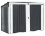 Home Deluxe M&uuml;lltonnenbox, Anthrazit, Metall, 101x134x190 cm, Aufbewahrung &